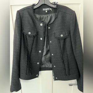 Karl Lagerfeld black tweed jacket